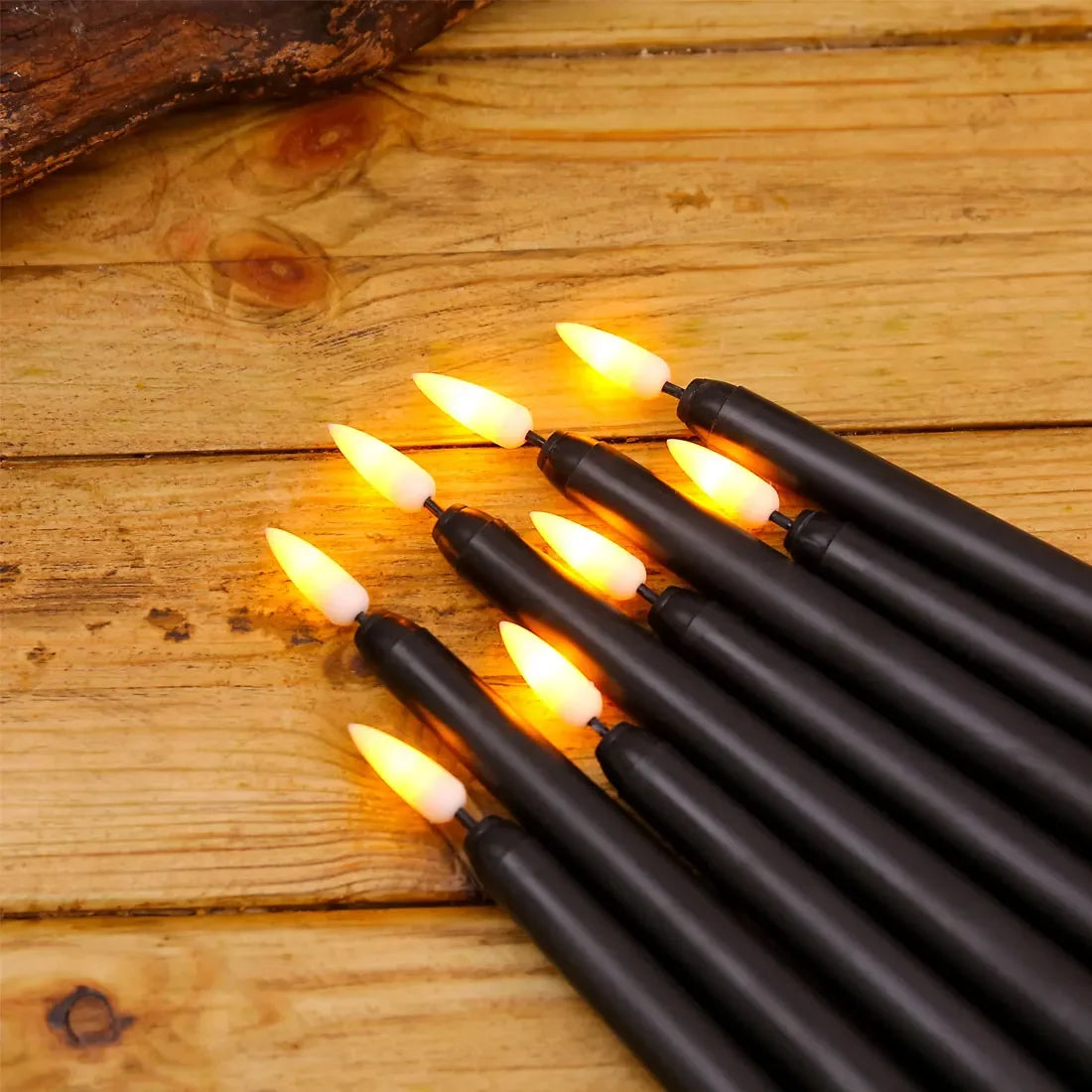 Flameless Electronic Black Candles