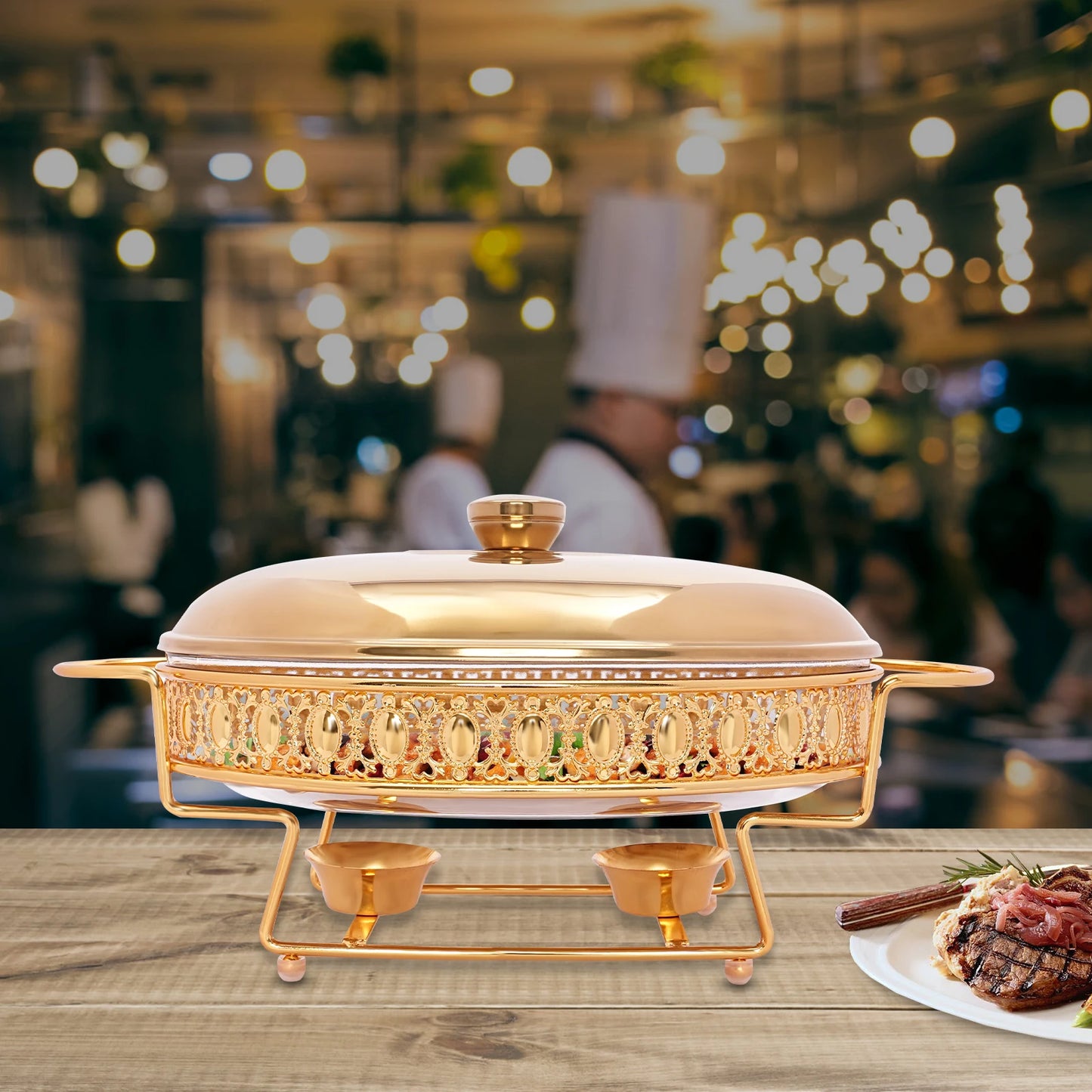 Oval Chafing Dish Set