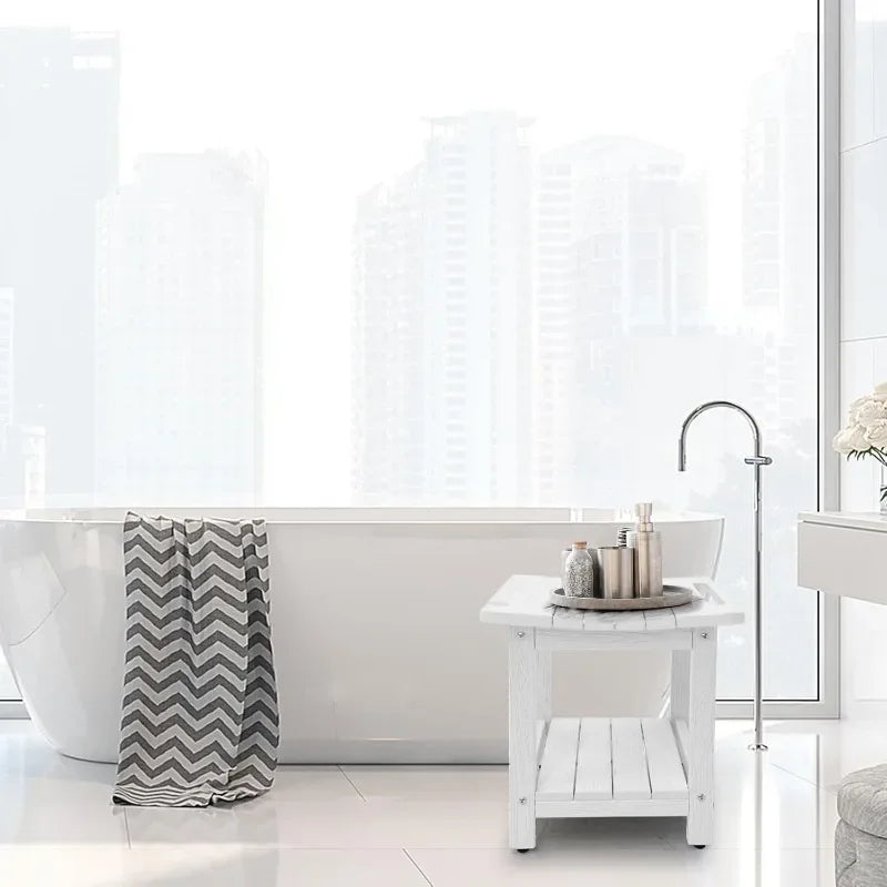 Sturdy 2-Tier Shower Stool