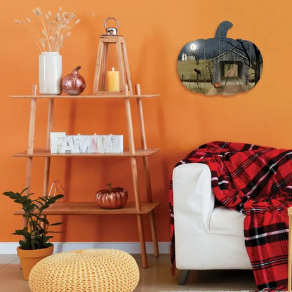 Wooden Pumpkin Wall Art