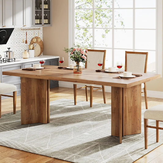 Rectangular Farmhouse Style Dining Table
