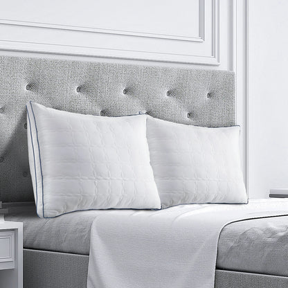 Plush Bed Pillows Soft Down 2 Pack