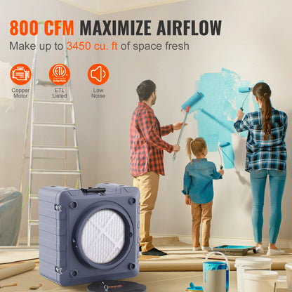 3-Stage Filtration Air Cleaner Machine
