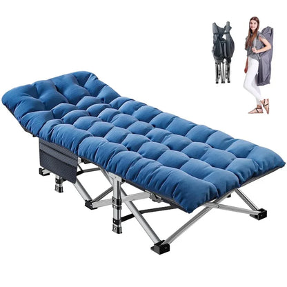 XL Folding Cot with Comfortable 2 Sided Mattress