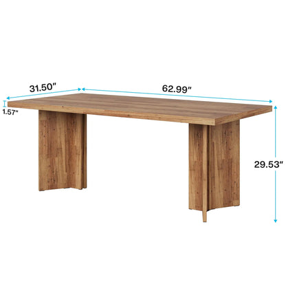 Rectangular Farmhouse Style Dining Table