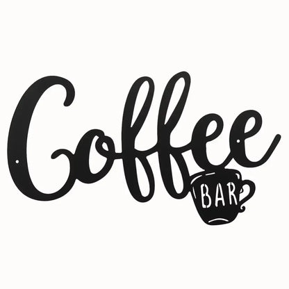 Metal Coffee Bar Wall Sign
