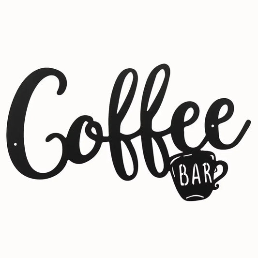 Metal Coffee Bar Wall Sign