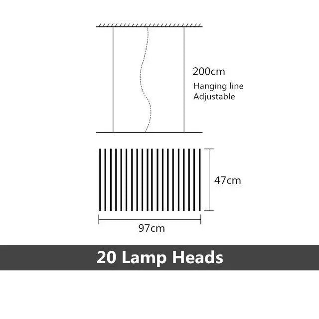 Modern LED Staircase Chandelier