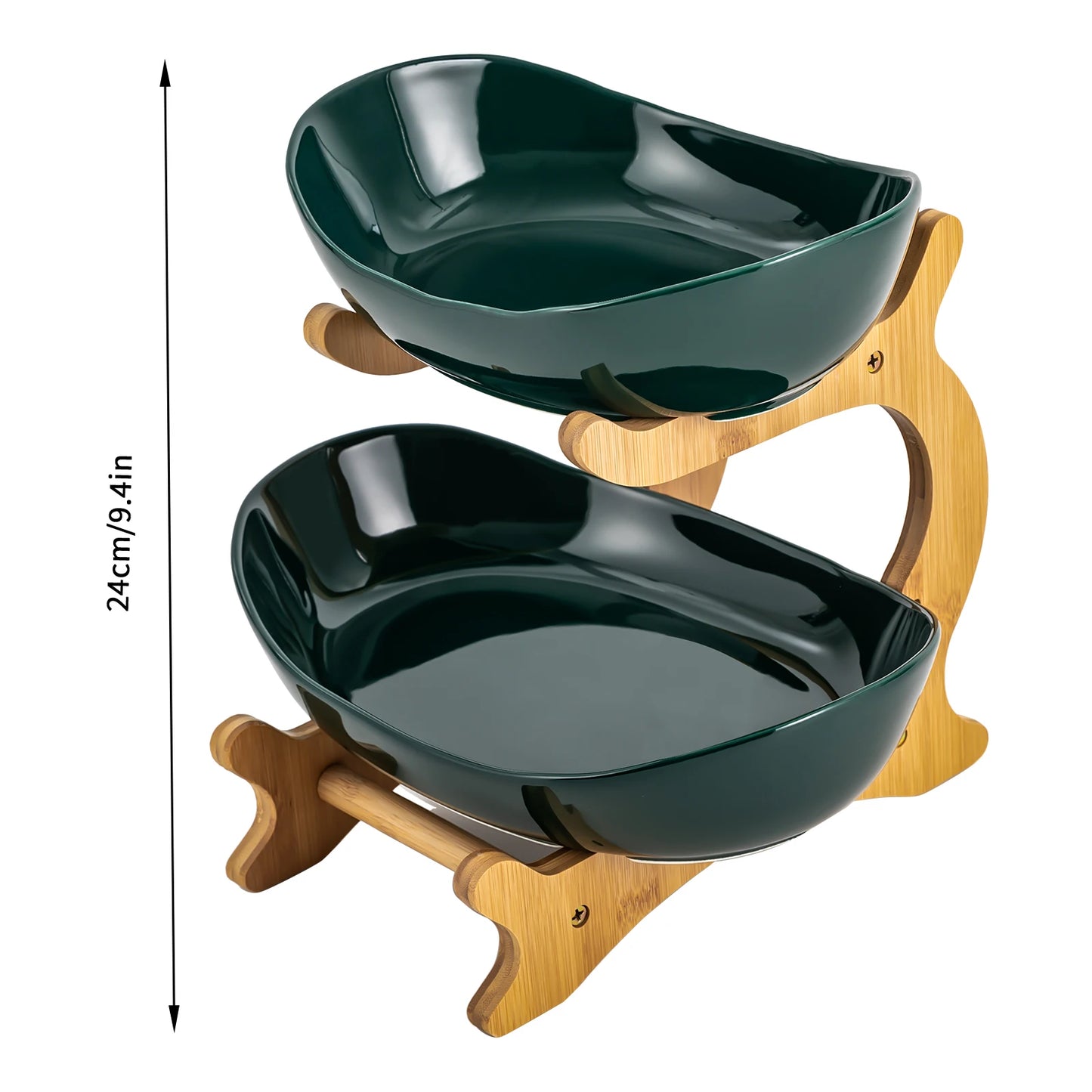 Ceramic 2-Tier Display Bowl Set