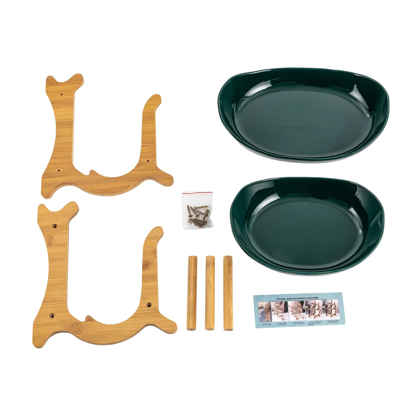 Ceramic 2-Tier Display Bowl Set