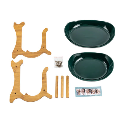 Ceramic 2-Tier Display Bowl Set