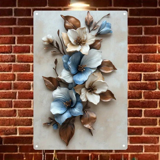 Elegant Metal  Flower Wall Art