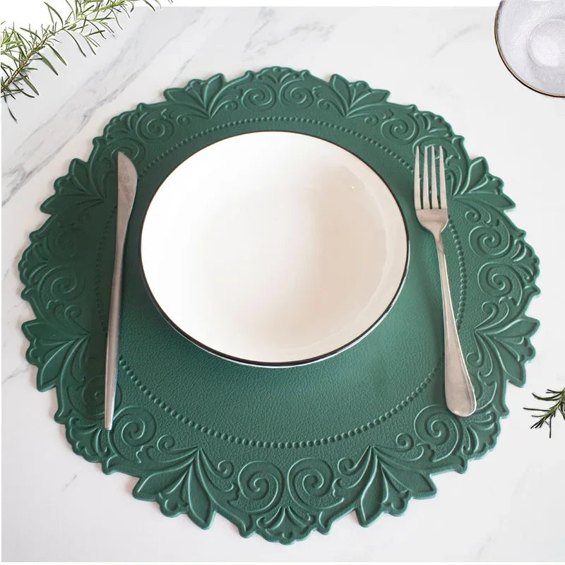 Elegant European Round Table Placemats