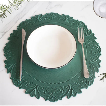 Elegant European Round Table Placemats