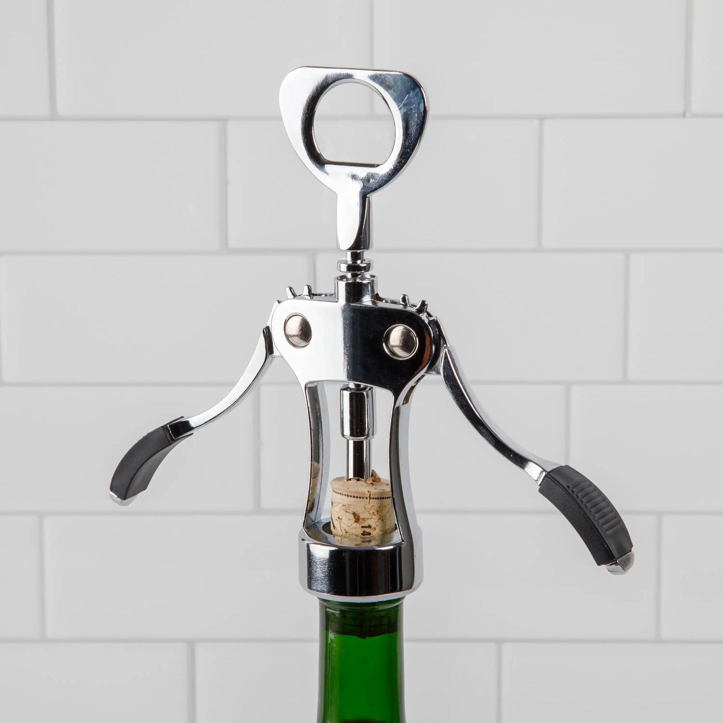 Durable Chrome Winged Corkscrew