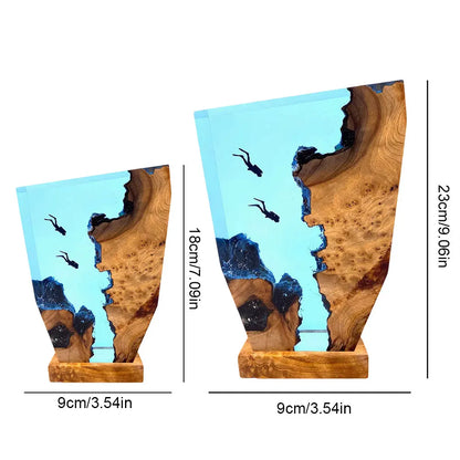 Two Cave Divers Table Light