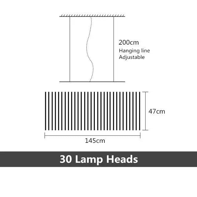 Modern LED Staircase Chandelier