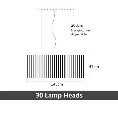 Modern LED Staircase Chandelier