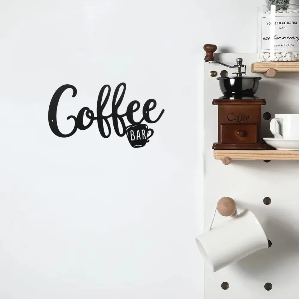 Metal Coffee Bar Wall Sign
