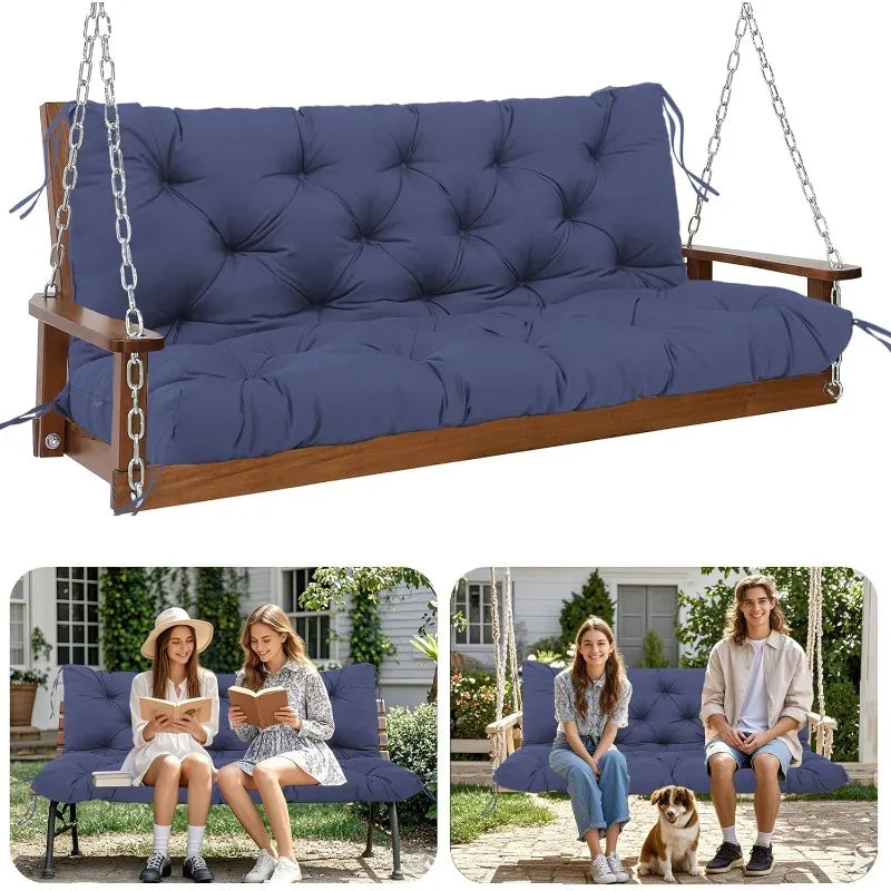 60 inch Waterproof Porch Swing Cushion