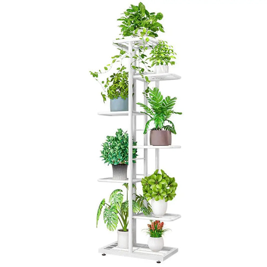 White Plant Stand Display