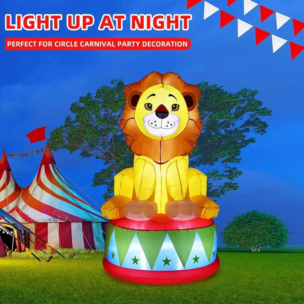 LED Inflatable Circus Lion